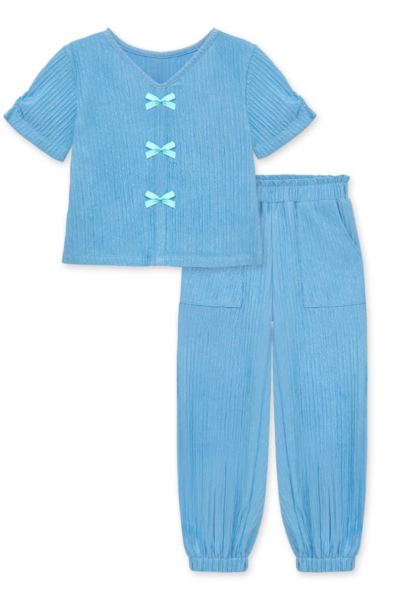 Girls's Crinkle pant set