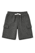 NOKI Boy's Heathered Charcoal Cargo Shorts