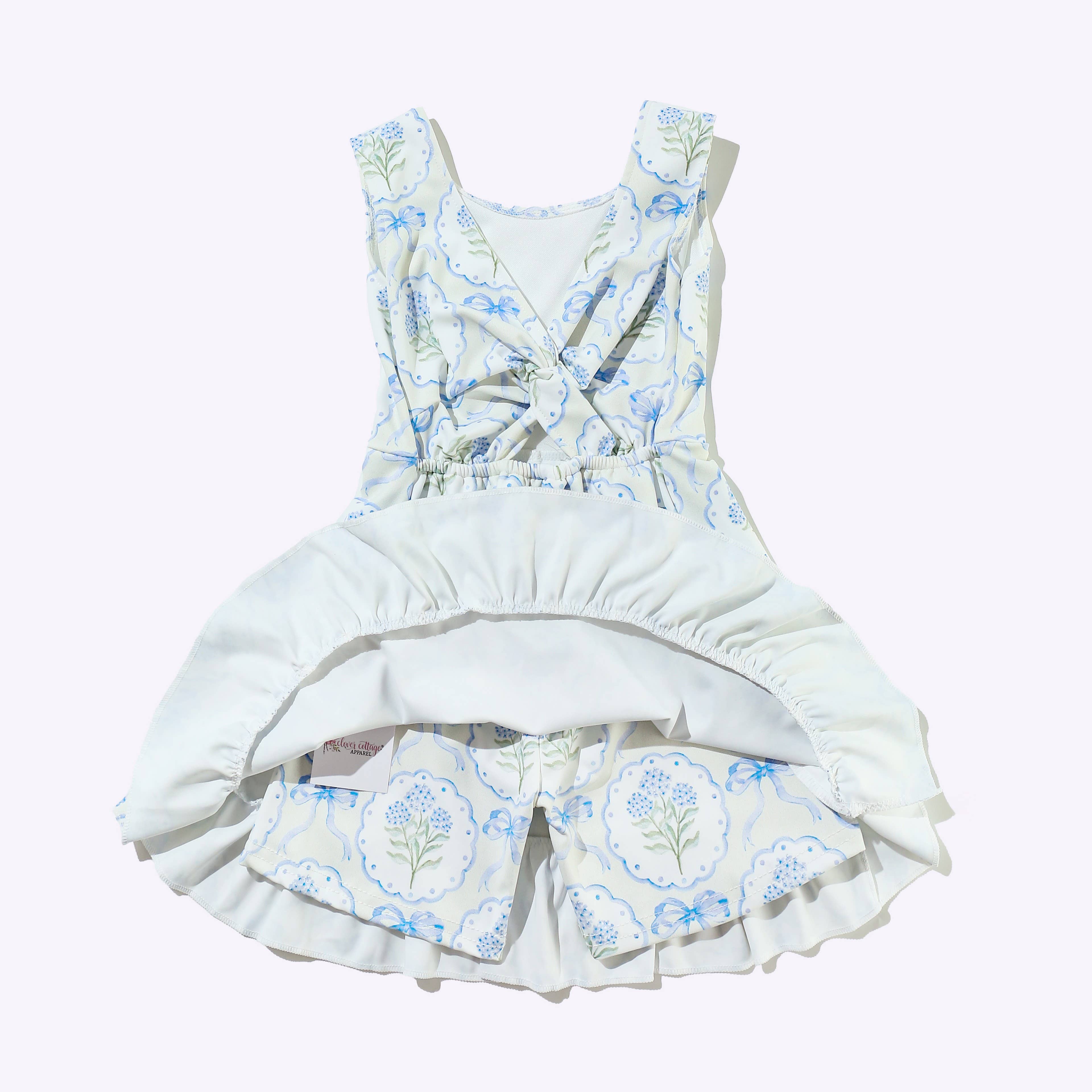 Hydrangea Athletic Girls Dress