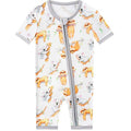 PoshTOT Sloth Bamboo Baby Shorty Zippy Romper