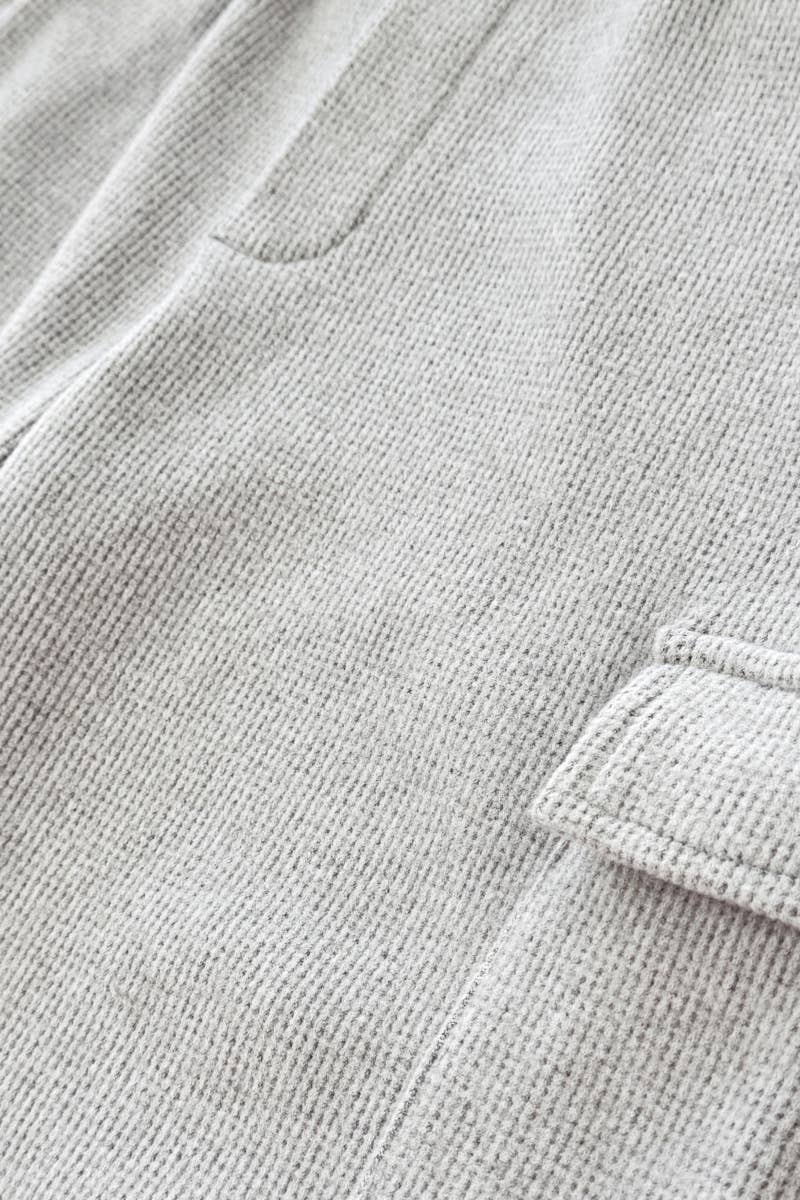 NOKI Boys' Soft Waffle Knit Cargo Short