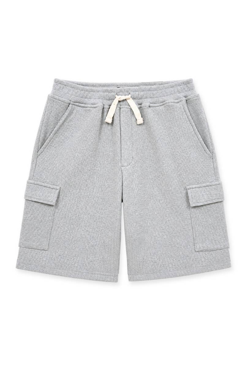 NOKI Boys' Soft Waffle Knit Cargo Short