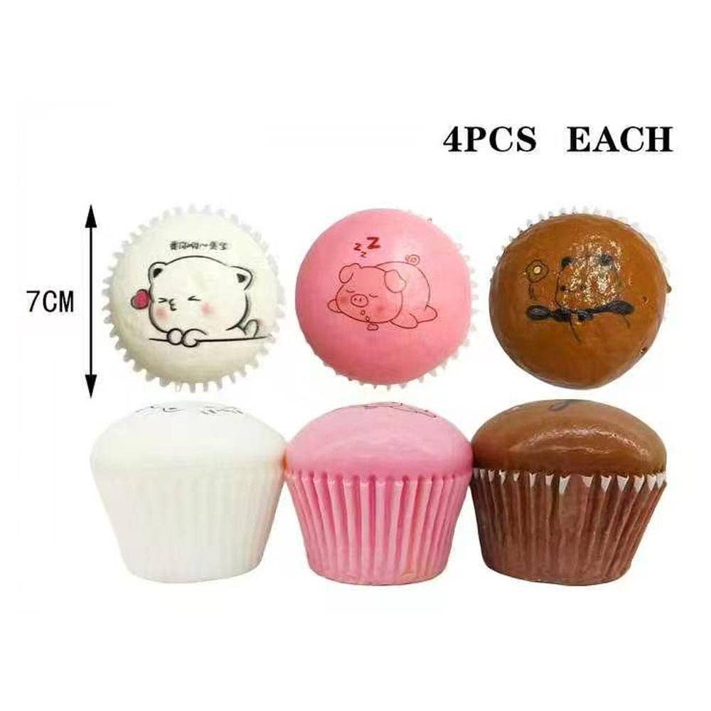 Cupcake Squeeze Squishy Stress Relief Toy Assorted