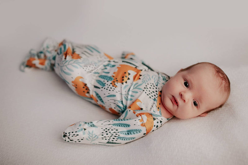 Dinosaur Animal Print Zoo Knotted Gown