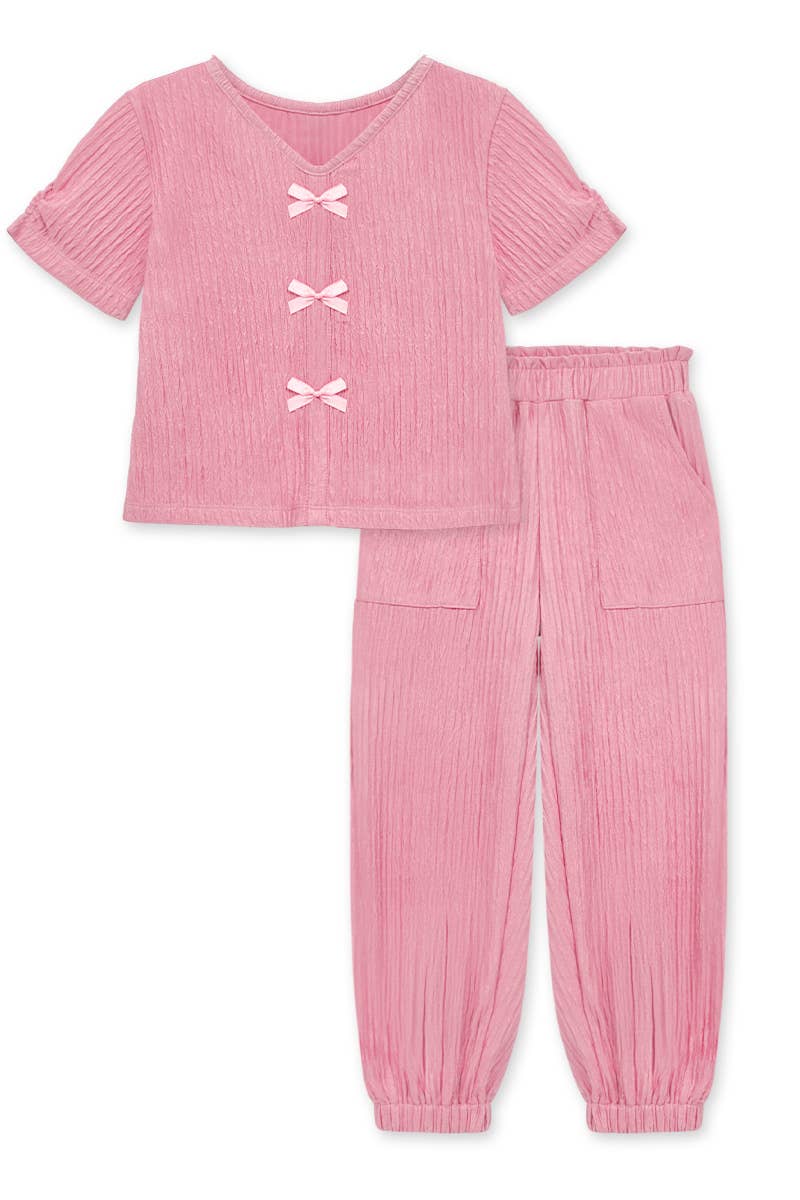 Girls's Crinkle pant set