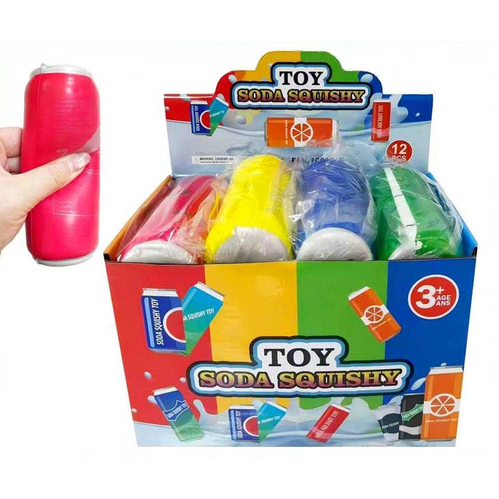 Energy Drink Can Squeeze Squishy Stress Relief Toy assorted designs
