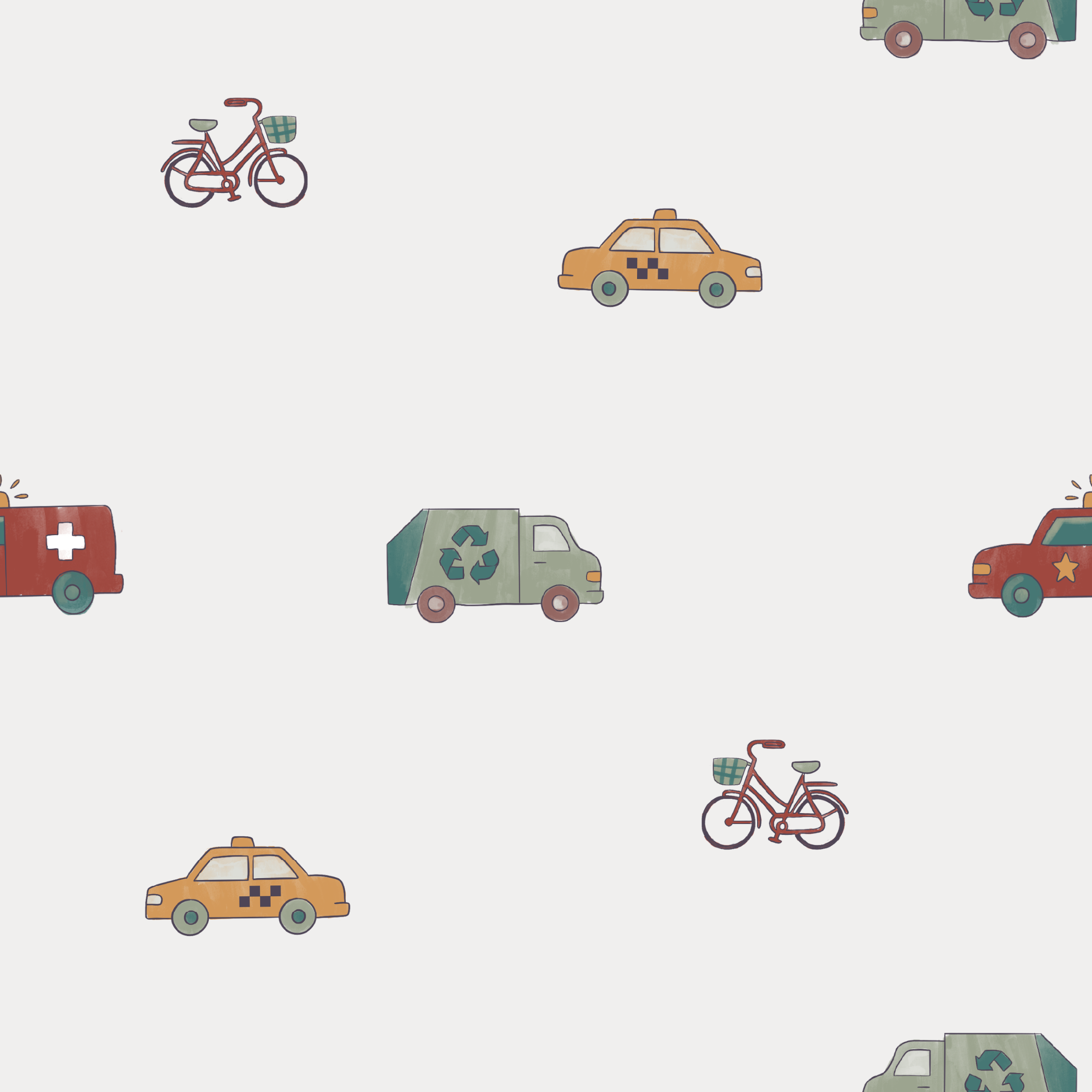 Bamboo 2-Piece Set | Rush Hour/ Cars
